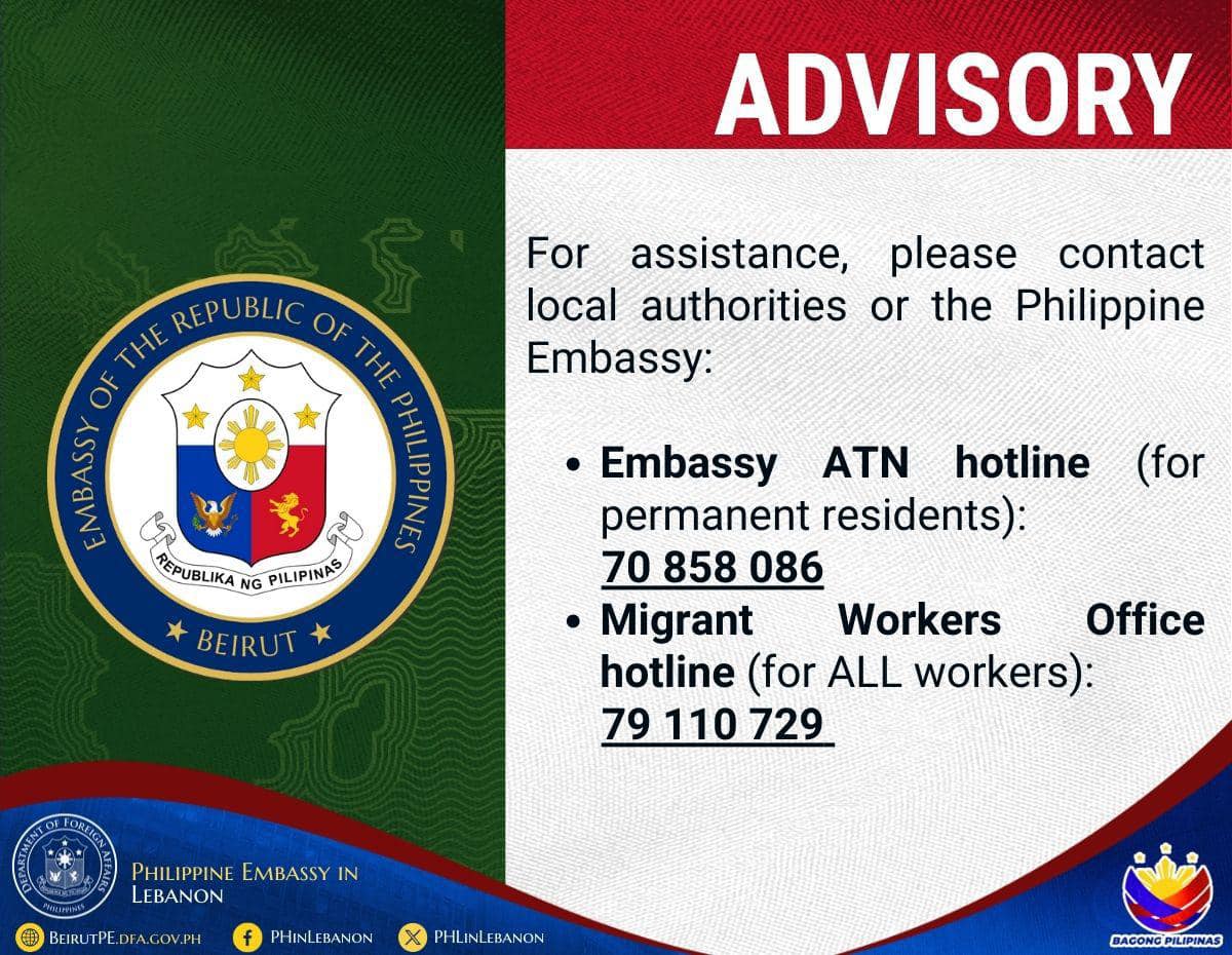 Advisory in relation to the current situation